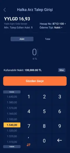 Halka Arz Talep Giriş
